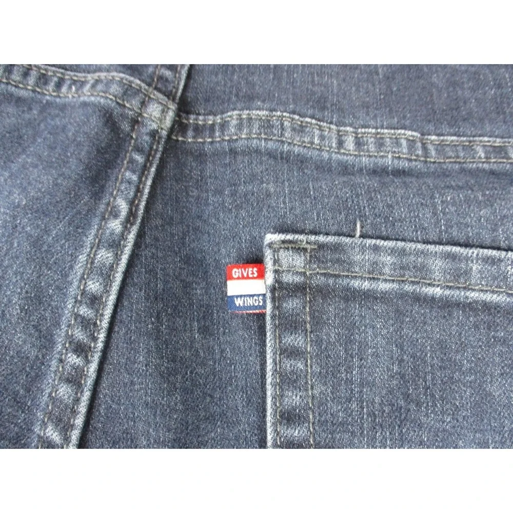 Red Bull Jeans Mens 33x32 Blue Slim Fit Straight Leg Stretch Denim Dark Wash